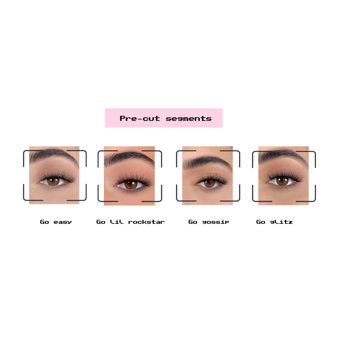 DIY segment lash styles