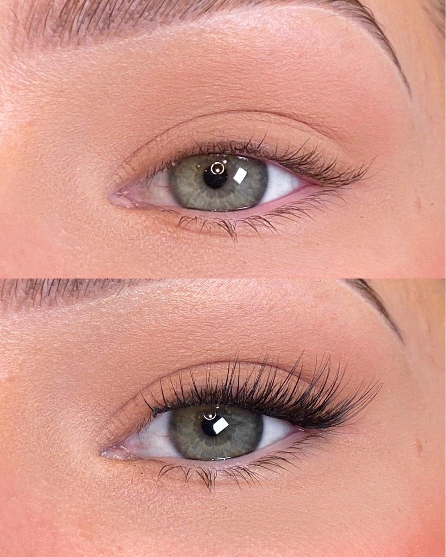 Close up image of DIY lashes on