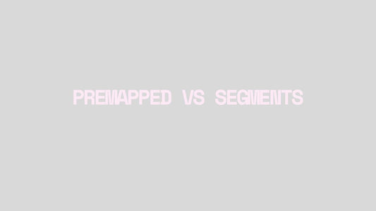 Premapped Vs Segment lashes.