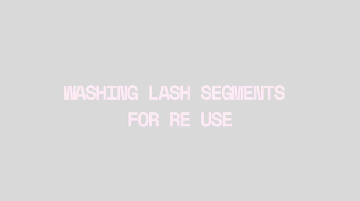 Washing your lashes