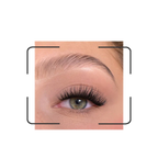 Close up of DIY lash on eye