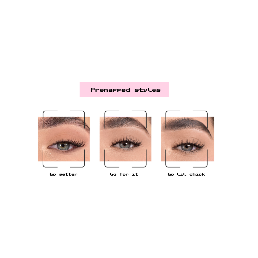 DIY premapped lash styles