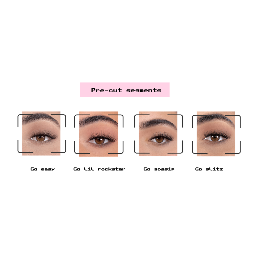 DIY segment lash styles