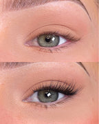 Close up image of DIY lashes on