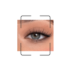 Close up image of DIY lash on eye