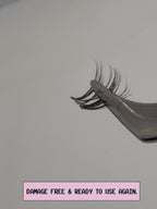 REUSE YOUR SEGMENTS Double Grip it lash glue - black + clear