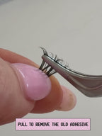 REUSE YOUR SEGMENTS Double Grip it lash glue - black + clear